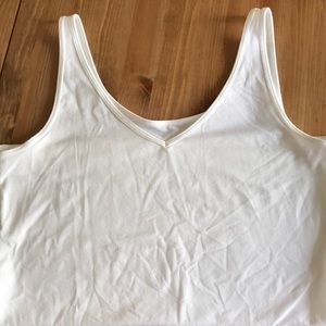 White banana republic 2 way tank top